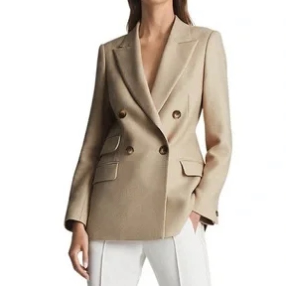 Reiss Logan Double Breasted Blazer Size 0 - Picture 1 of 16
